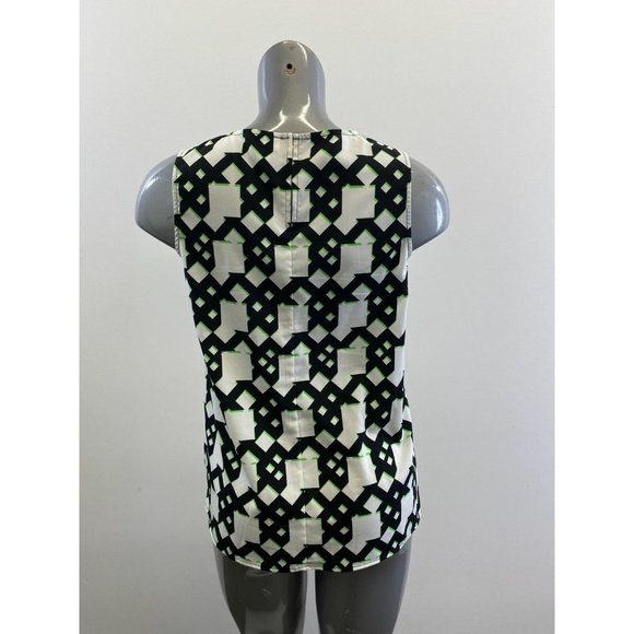 Peter Pilotto for Target Women's Tank Top Size Small Black White Green Geometric - Picture 3 of 4